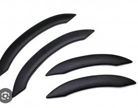 Арки наружние ВАЗ-2108, 2109 шагрень, под пороги с подъемом, короткие, АБС пластик.