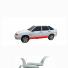 Пороги Наружние - Обтекатели LADA-2114 цвет: Белое облако 240, комплект 4 штуки. Оригинал.