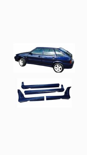 Пороги Наружние - Обтекатели LADA-2114. цвет: Персей 429, комплект 4 штуки. Оригинал.