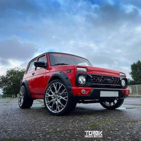 Арки АБС (Бушвайнеры) с креплением 21214 под бампер Niva 4x4 Урбан.